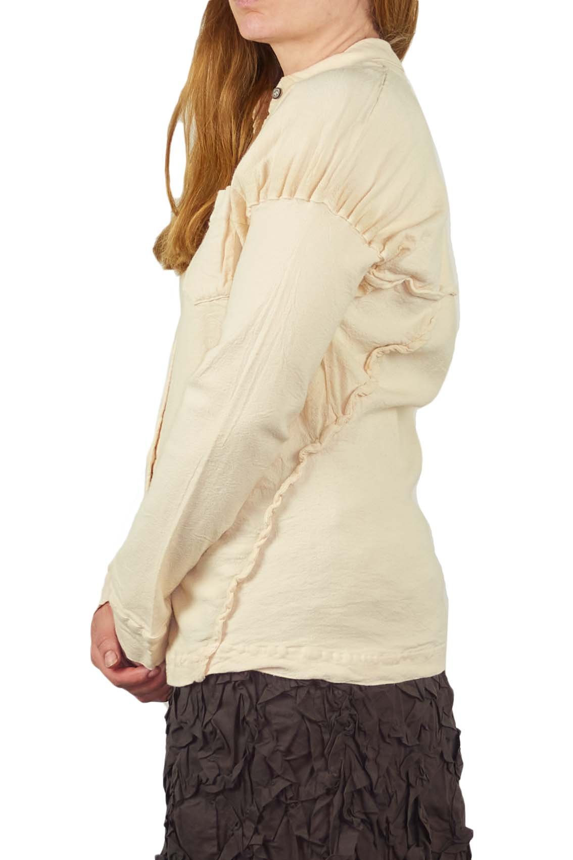 Issey Miyake strechy exaggerated seam shirt