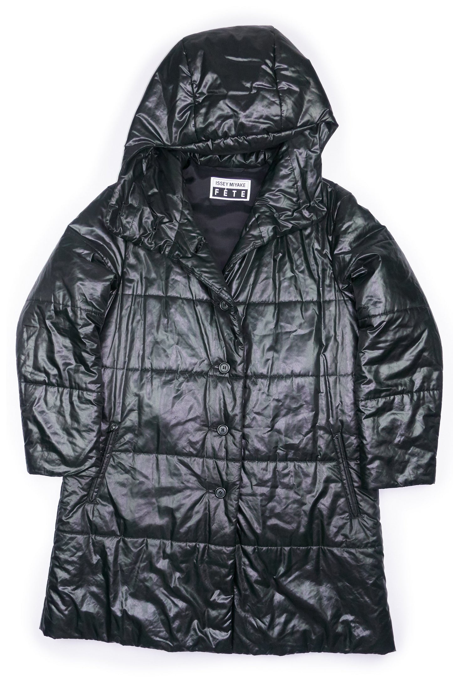 Issey Miyake FETE rubbish bag coat