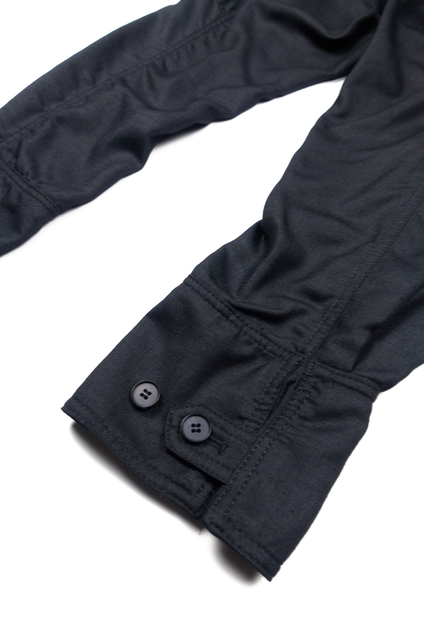 Issey Miyake shirt cuff cropped trousers