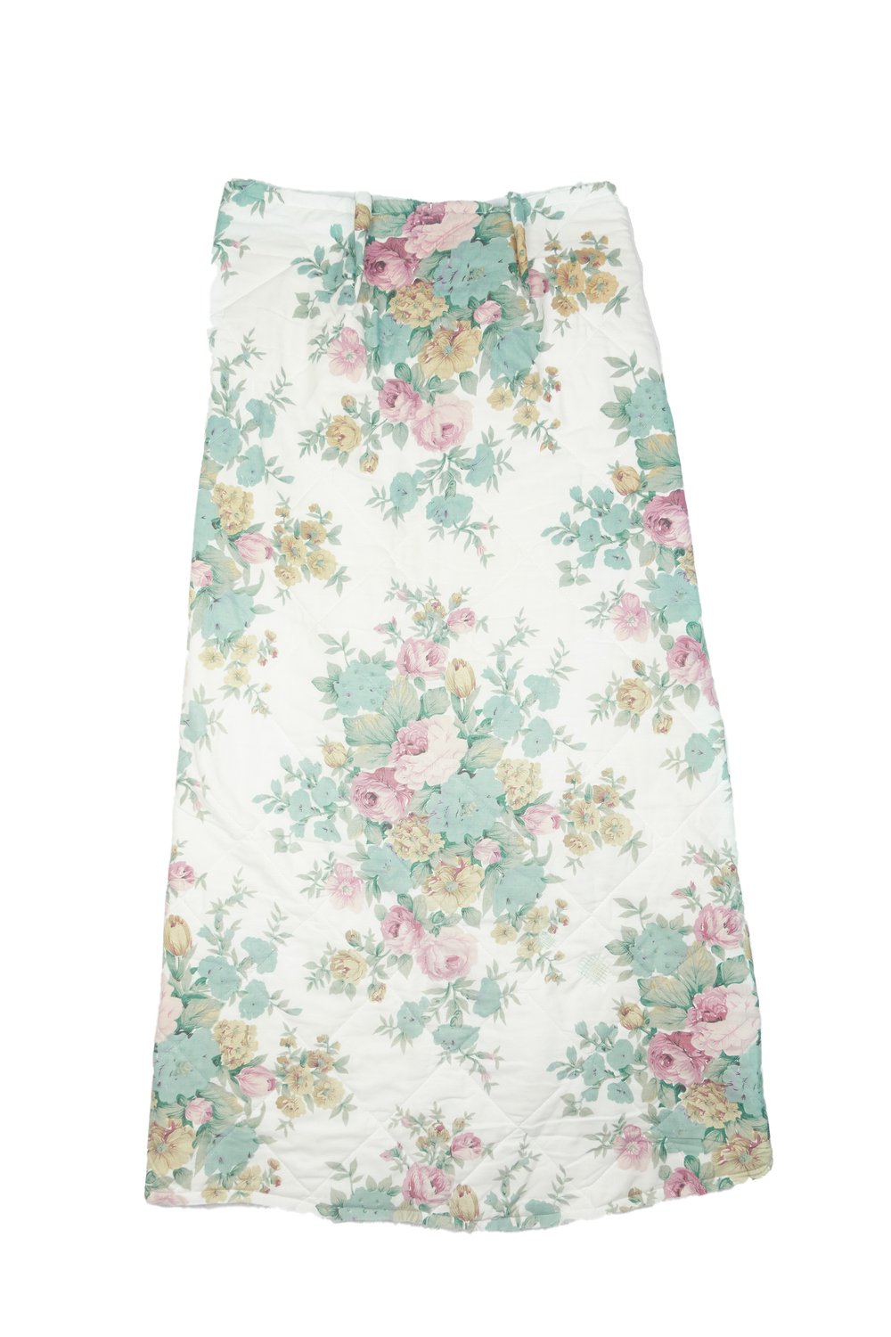 Mineral Tufts floral quilted wrap skirt
