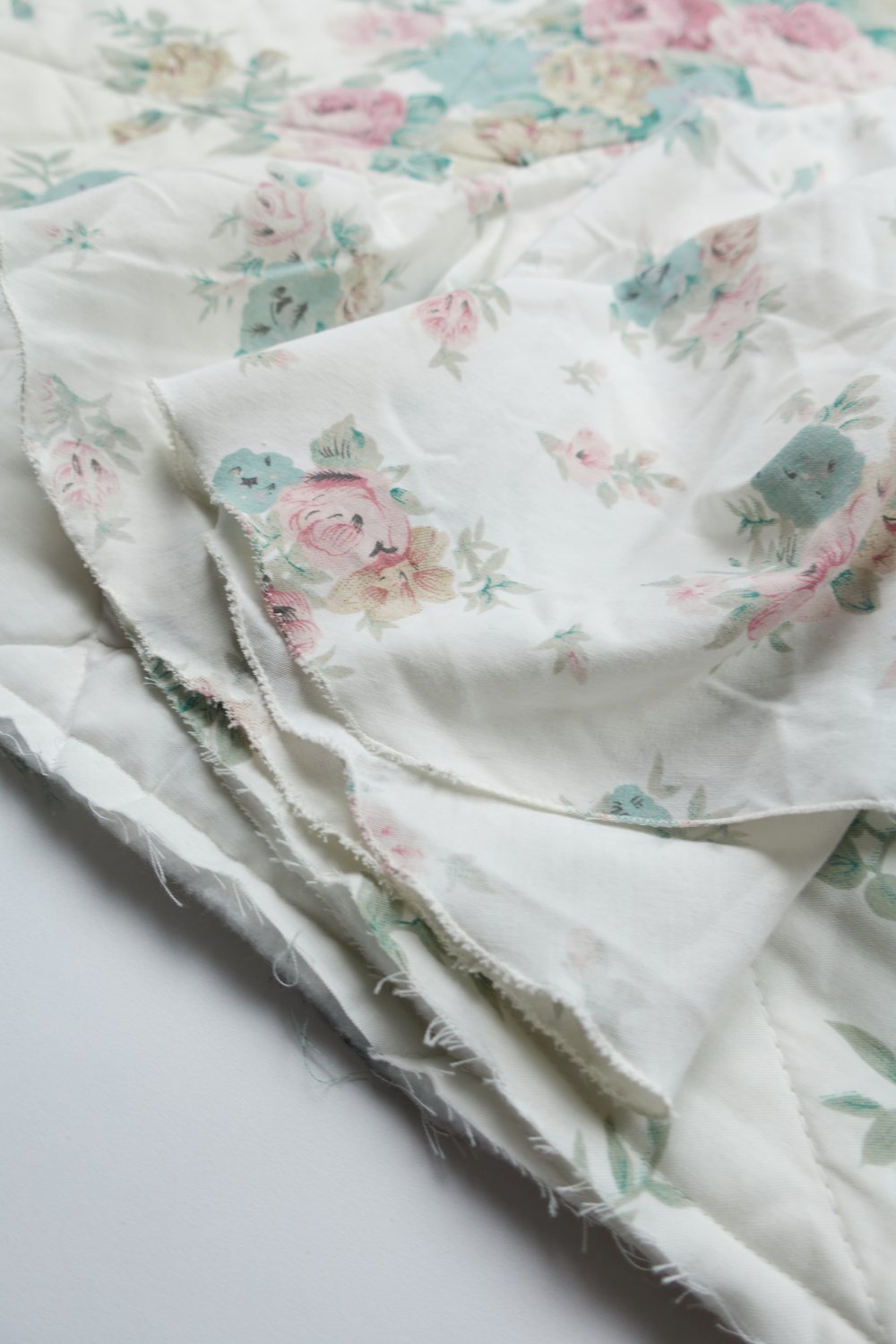 Mineral Tufts floral quilted wrap skirt