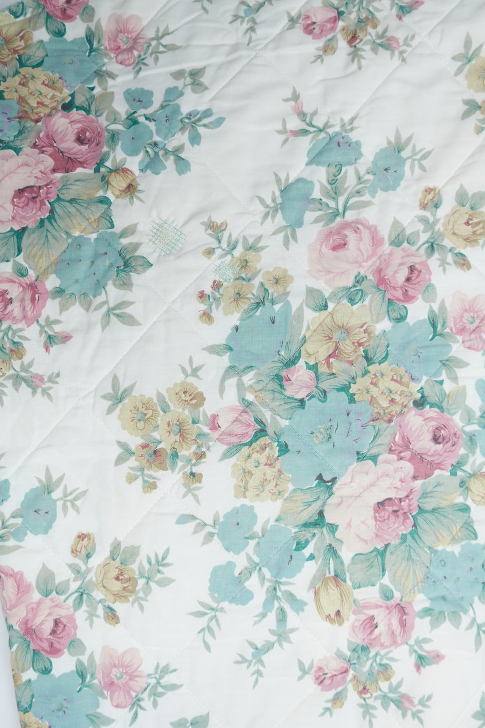 Mineral Tufts floral quilted wrap skirt
