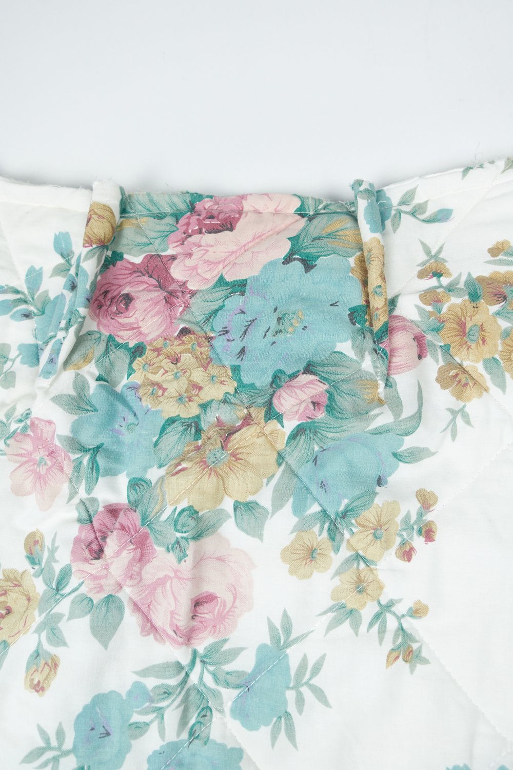 Mineral Tufts floral quilted wrap skirt