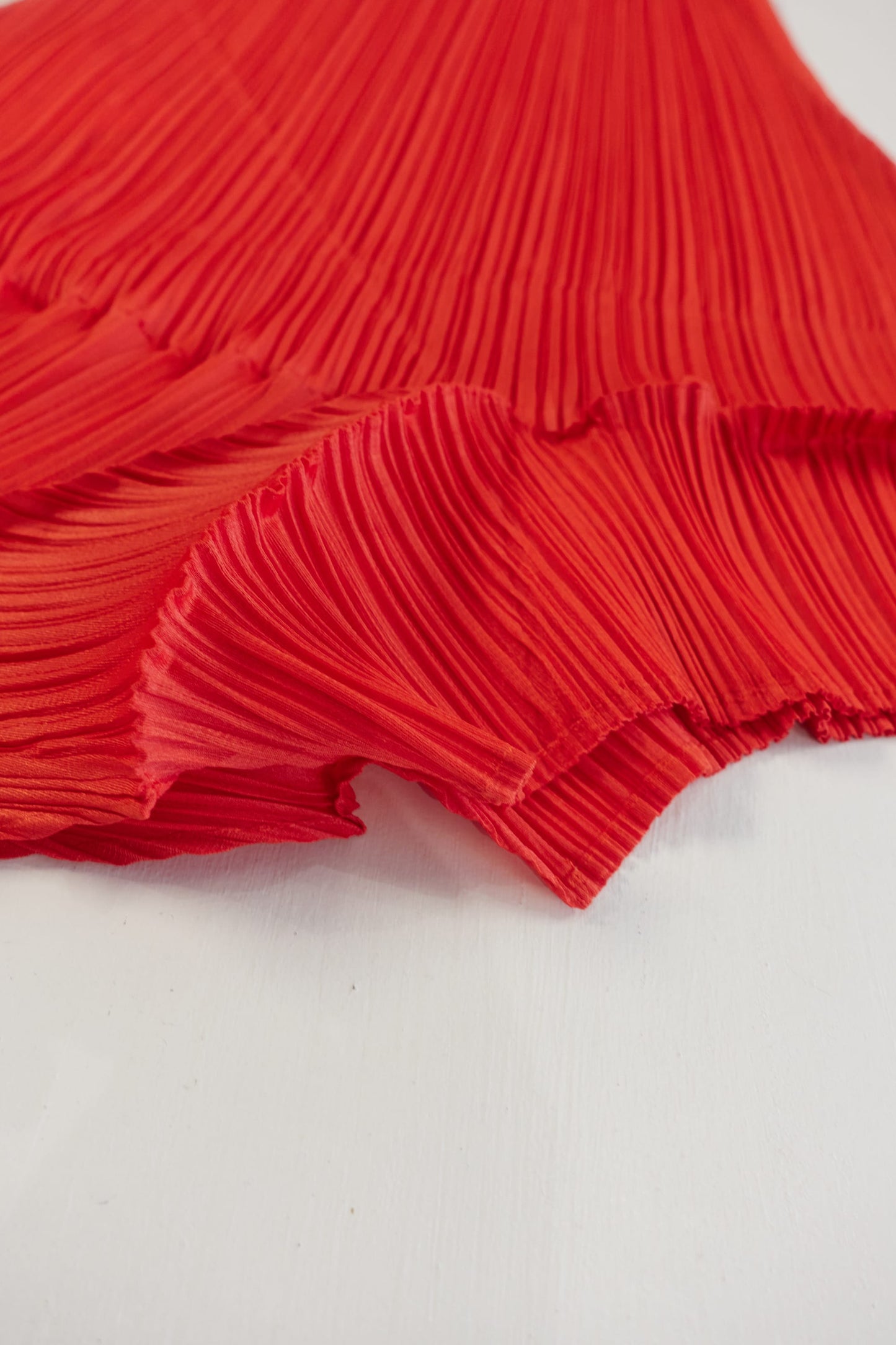 Issey Miyake Pleats Please  red tunic / mini dress
