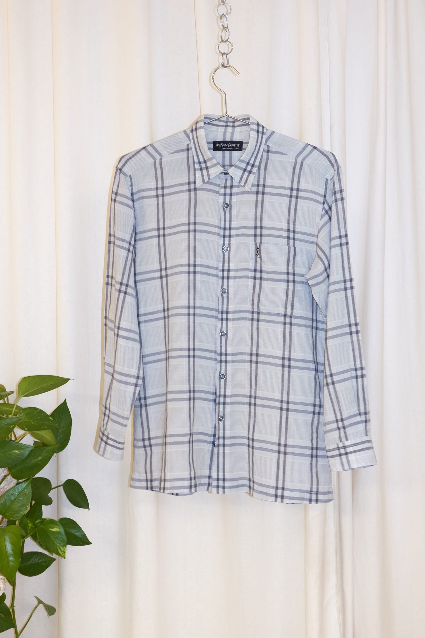 Yves Saint Laurent pour homme check shirt