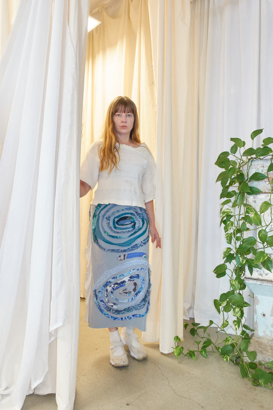 Cadell Canute swirl patterned skirt