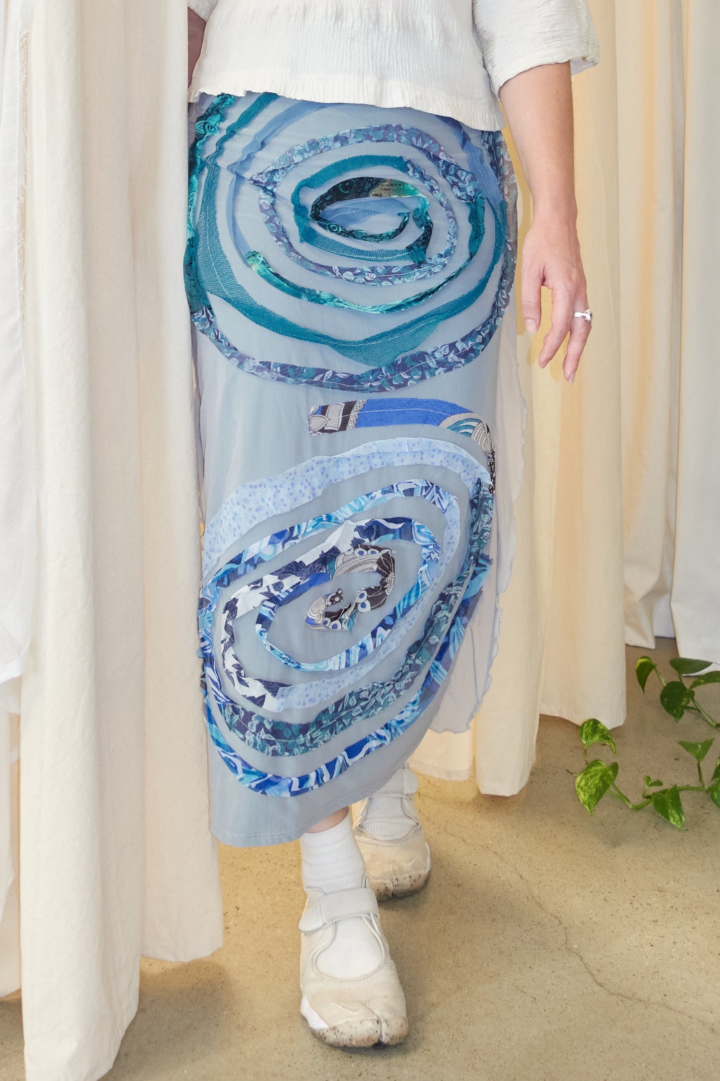 Cadell Canute swirl patterned skirt