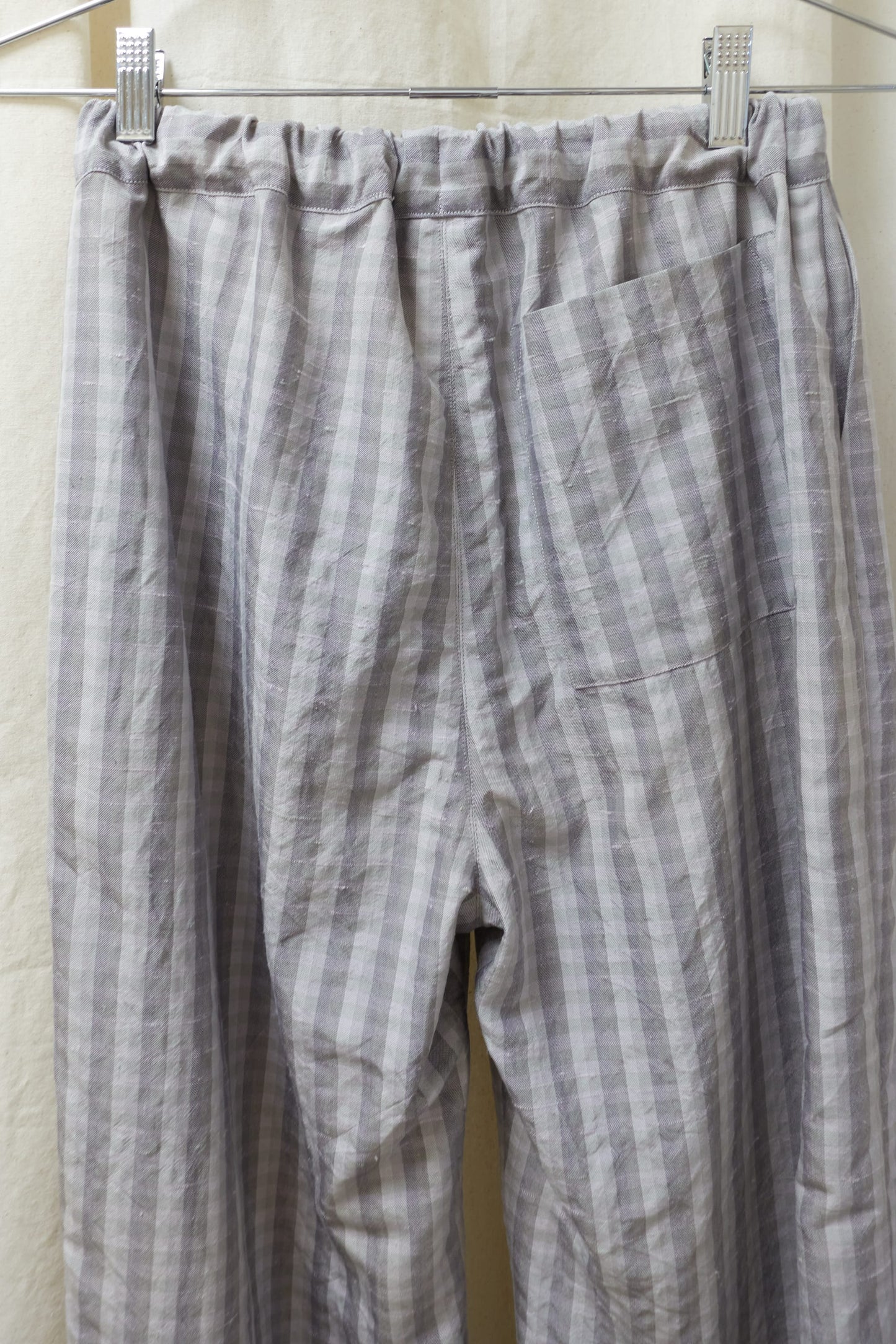 Antonia Papasergio silk check shirt & trousers