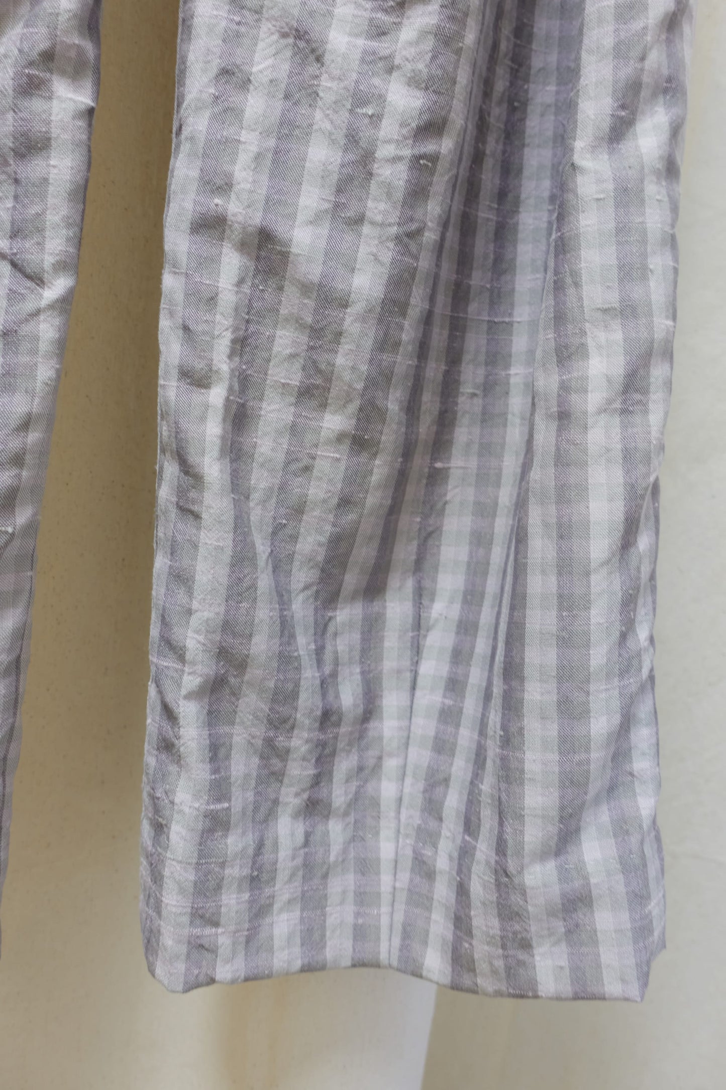 Antonia Papasergio silk check shirt & trousers