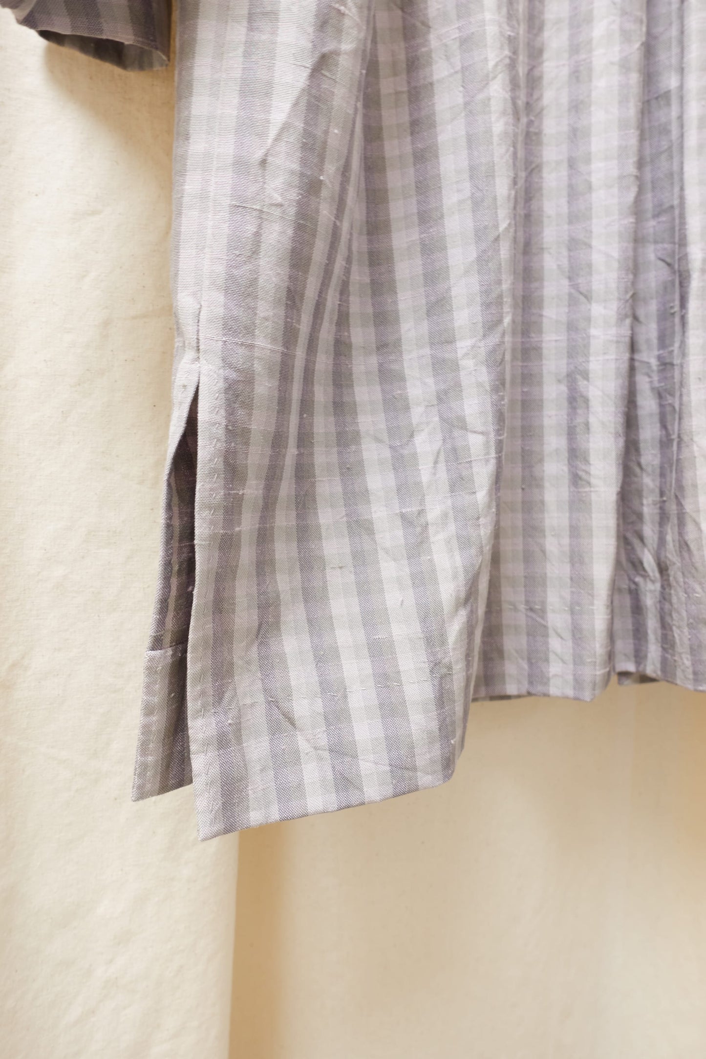 Antonia Papasergio silk check shirt & trousers