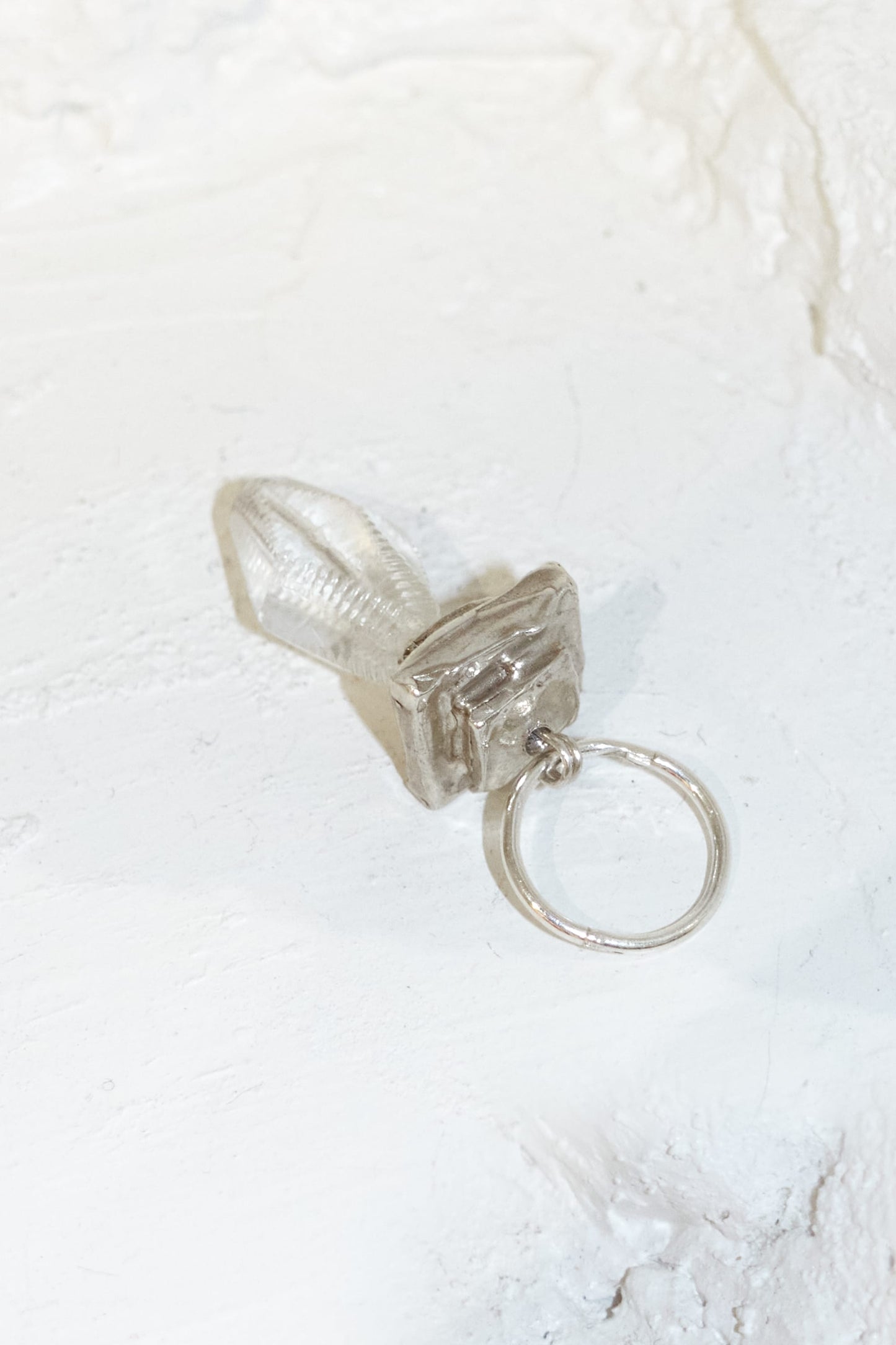 Romelia handmade silver and vintage glass bead earrings