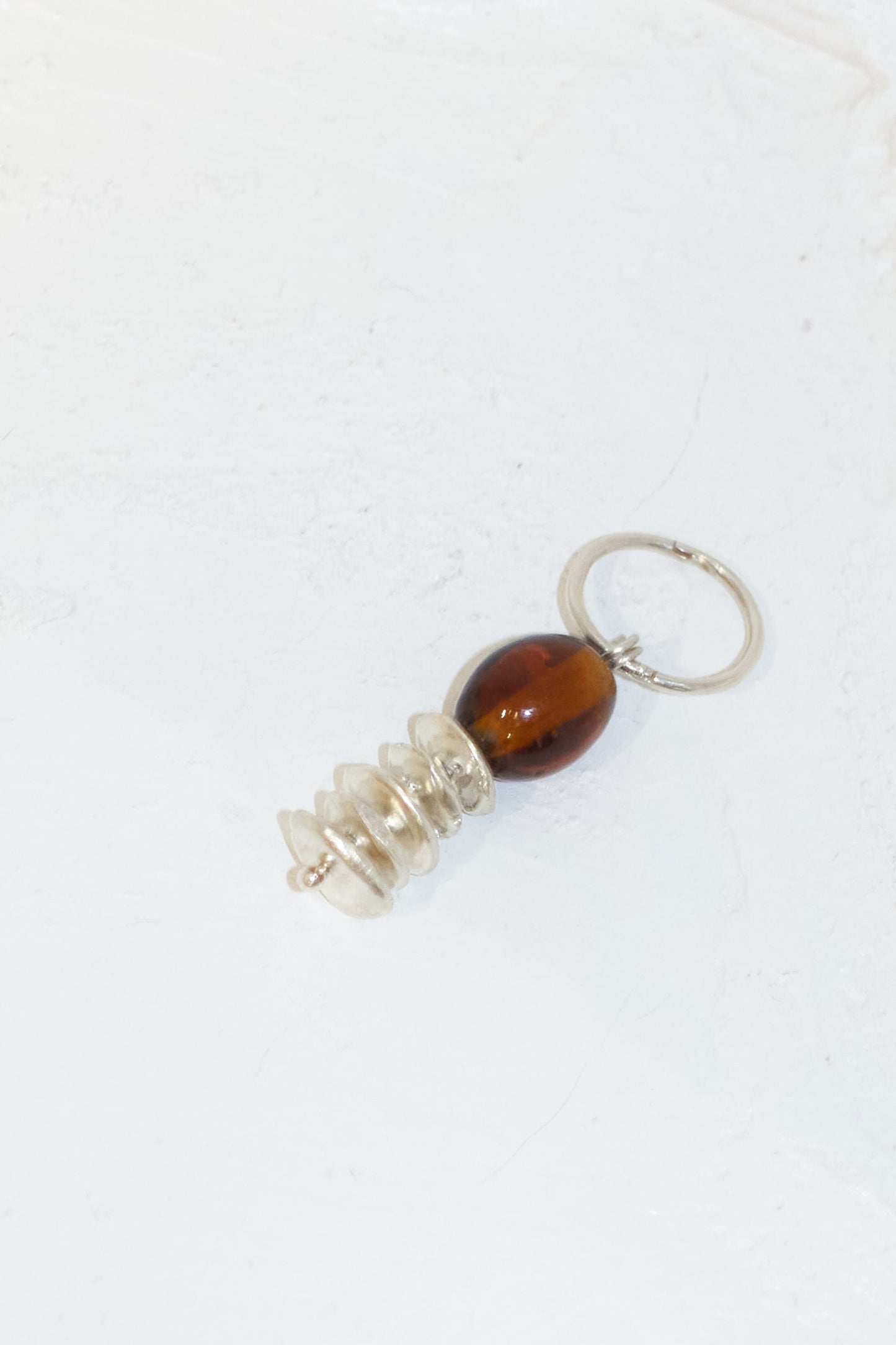 Romelia handmade silver and vintage glass bead earrings