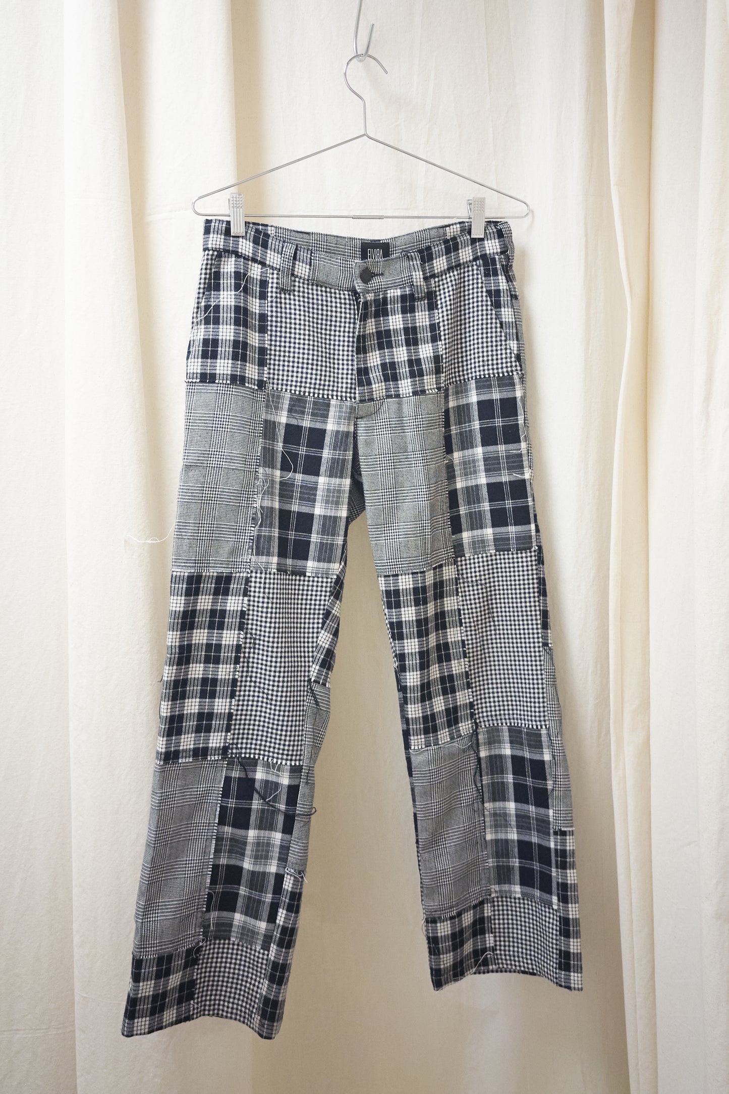 Elvira patchwork check trousers