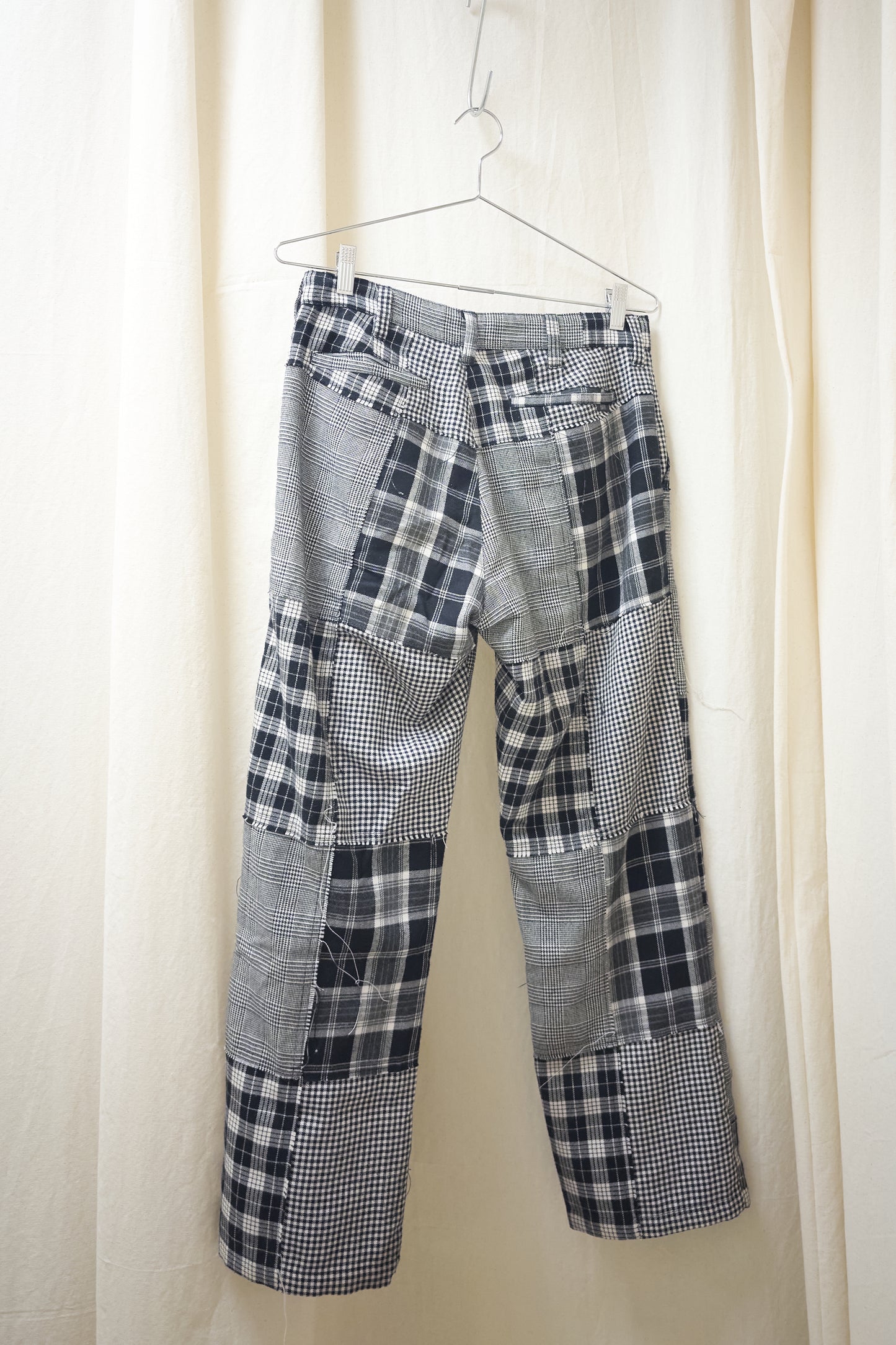 Elvira patchwork check trousers