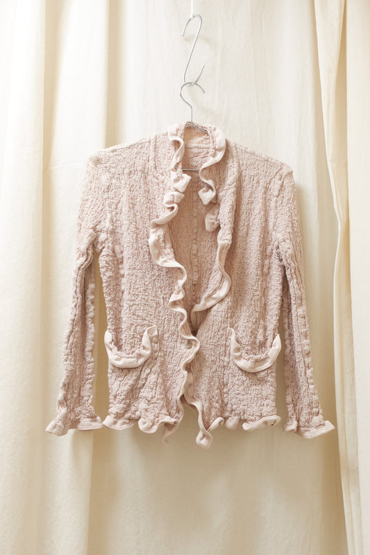 Issey Miyake me cauliflower wavy blazer