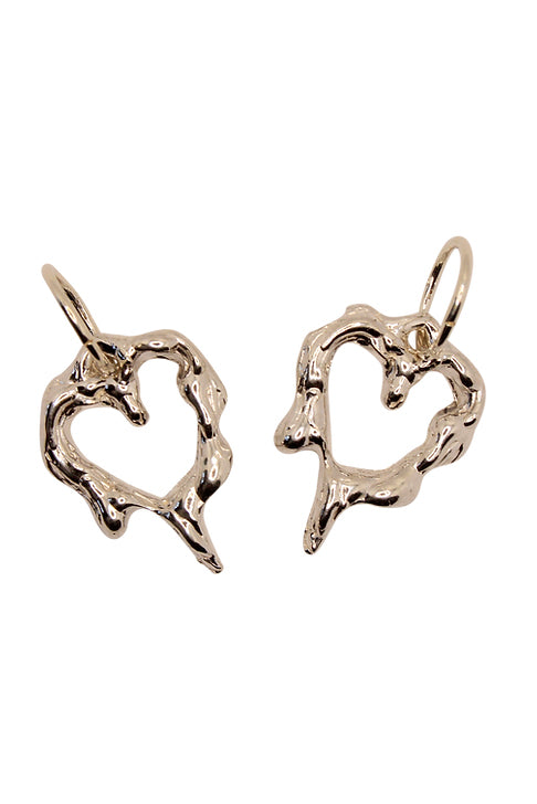 Sacreflux silver fluid love earrings