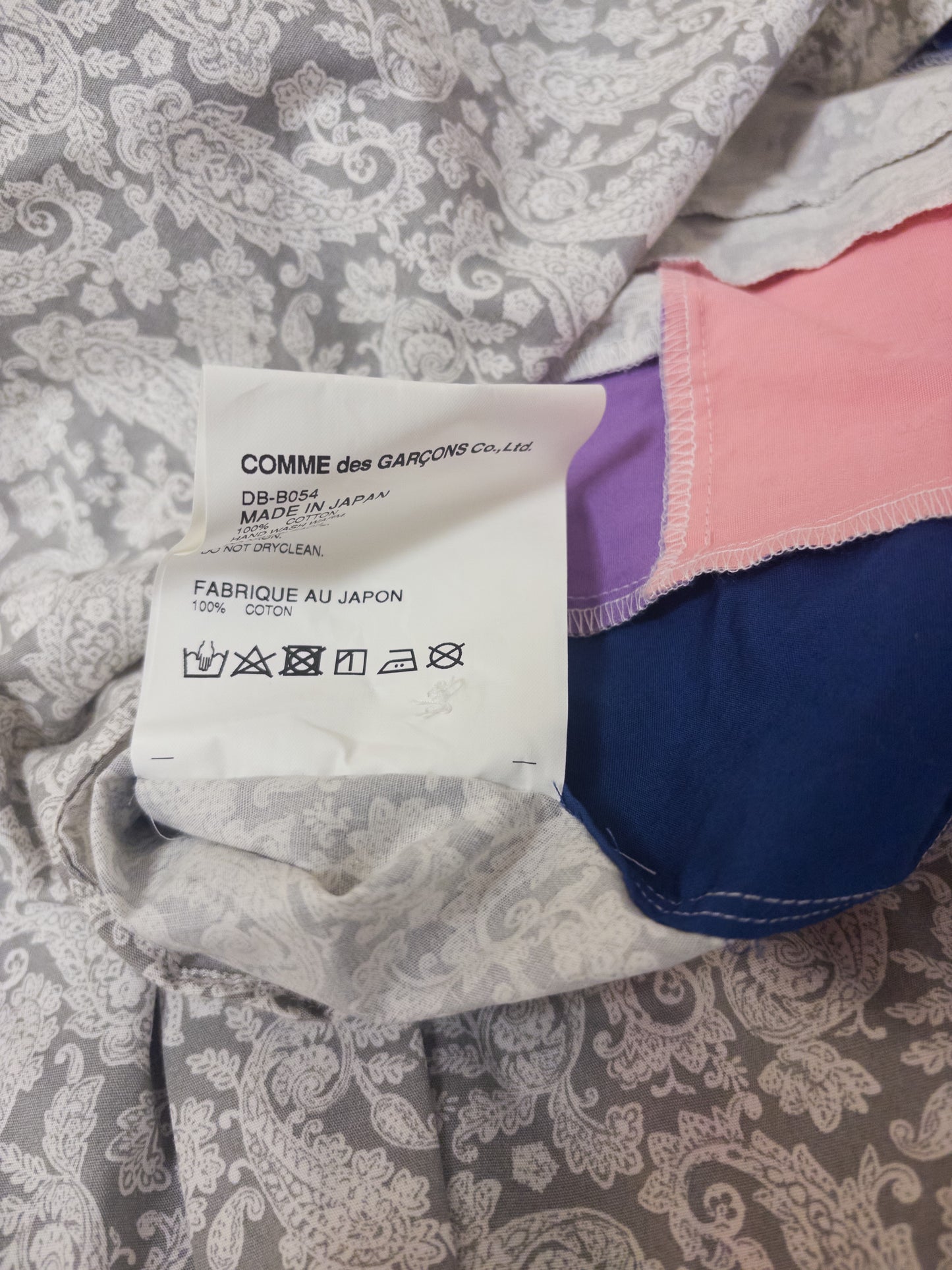 Comme des Garcons Homme Deux paisley patchwork shirt