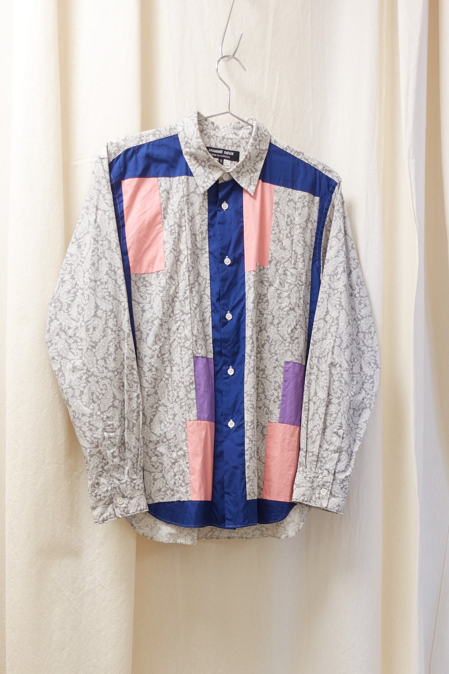 Comme des Garcons Homme Deux paisley patchwork shirt