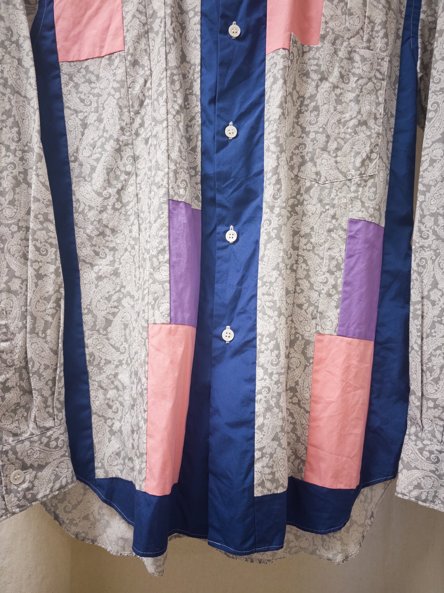 Comme des Garcons Homme Deux paisley patchwork shirt