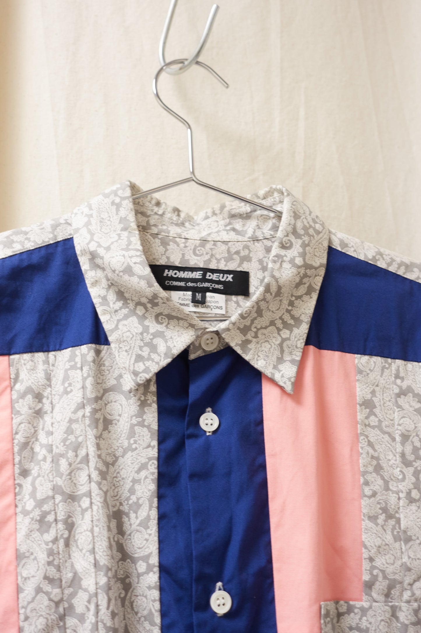 Comme des Garcons Homme Deux paisley patchwork shirt