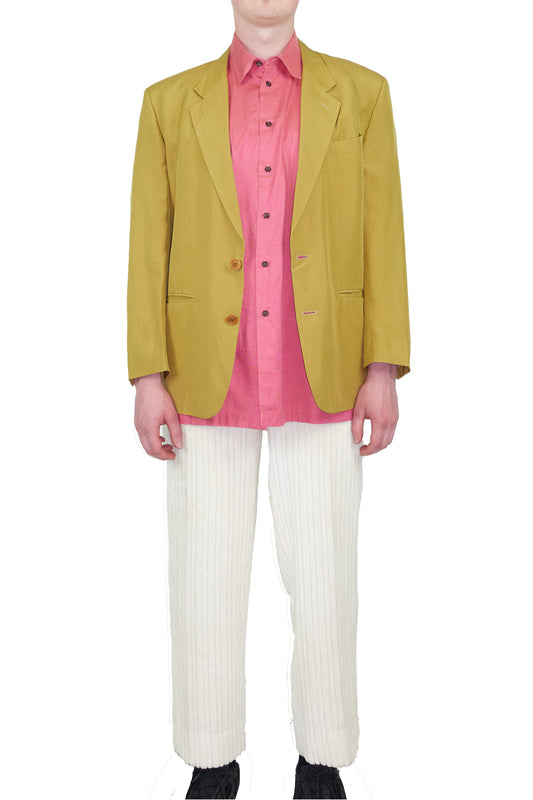 Missoni Uomo Mustard 2 button silk blazer
