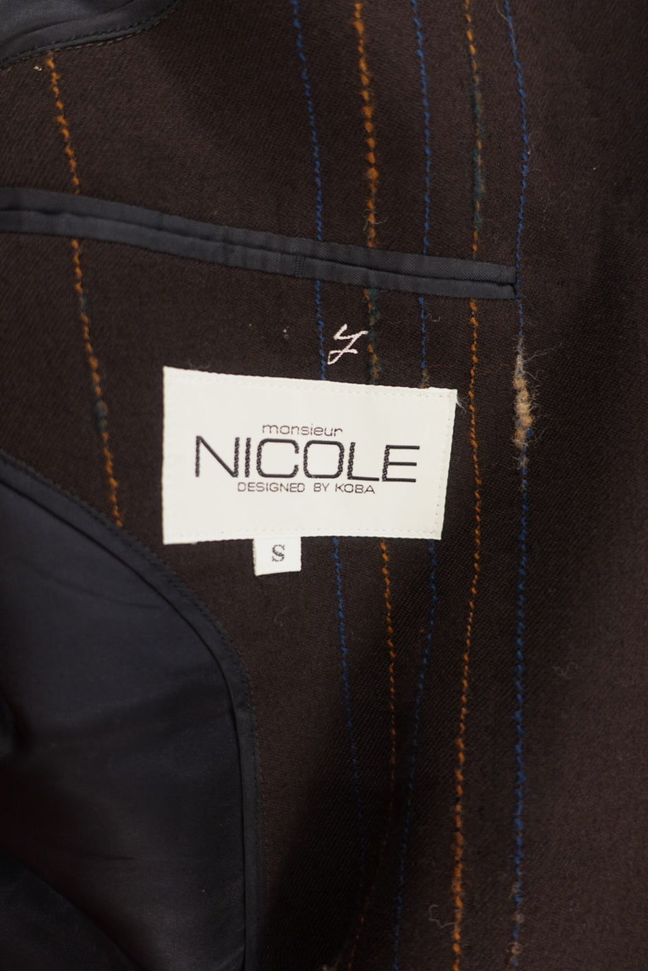 Monsieur Nicole double breasted brown suit