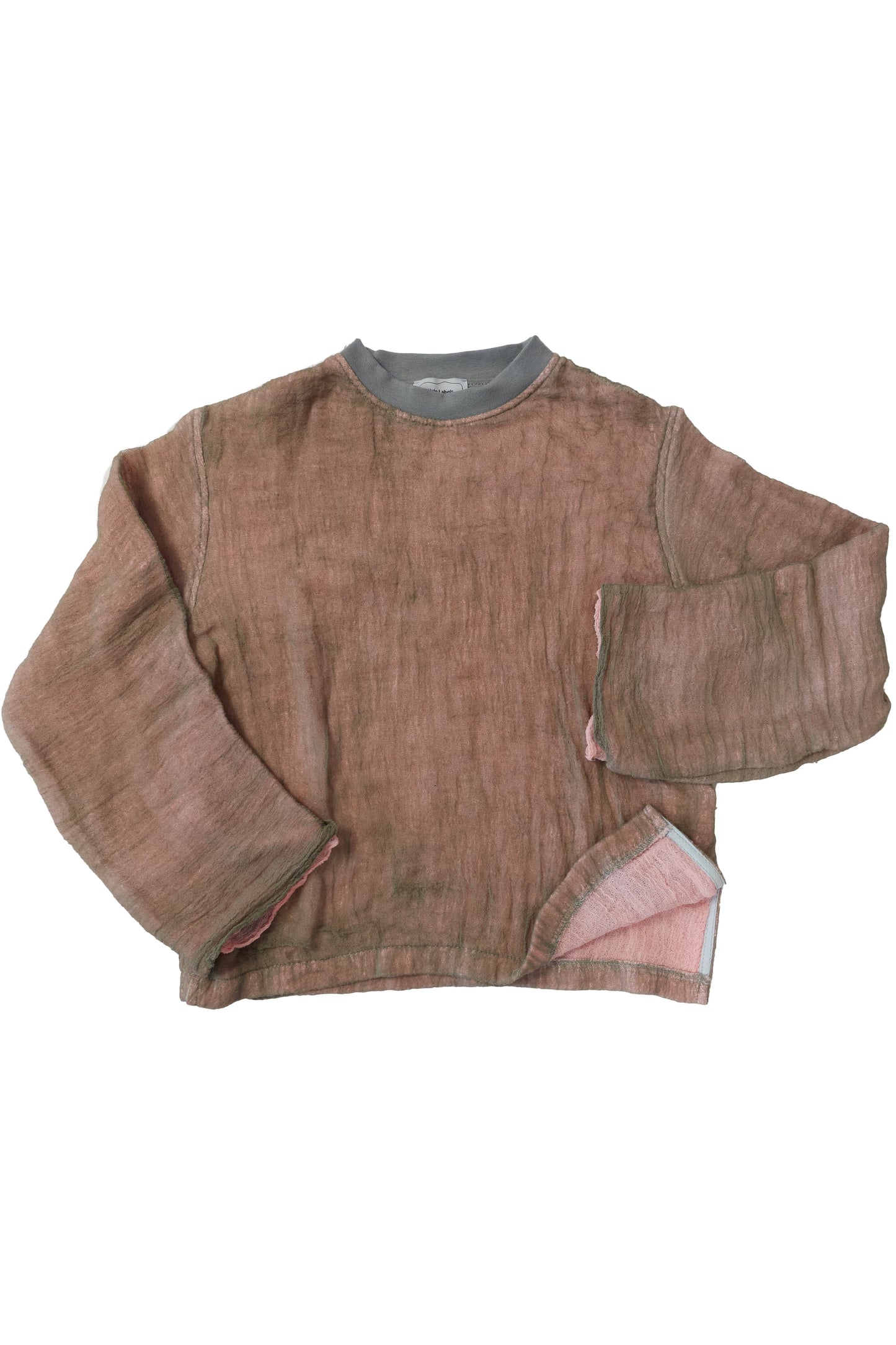 Halo Labels gauze sweatshirt - musk