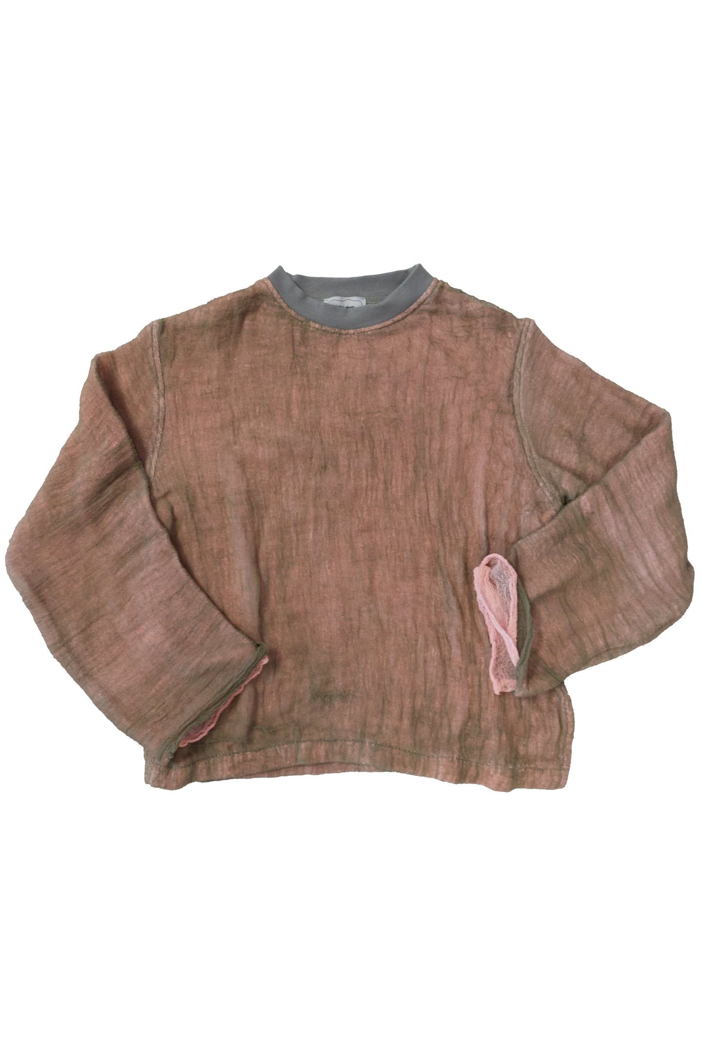 Halo Labels gauze sweatshirt - musk