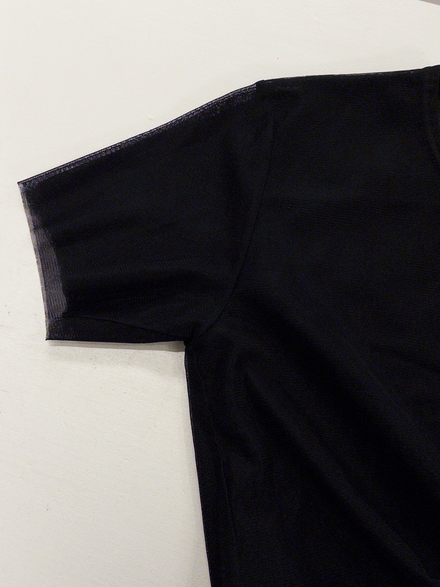 Comme des Garcons Robe de Chambre 3 layer tulle/mesh t-shirt