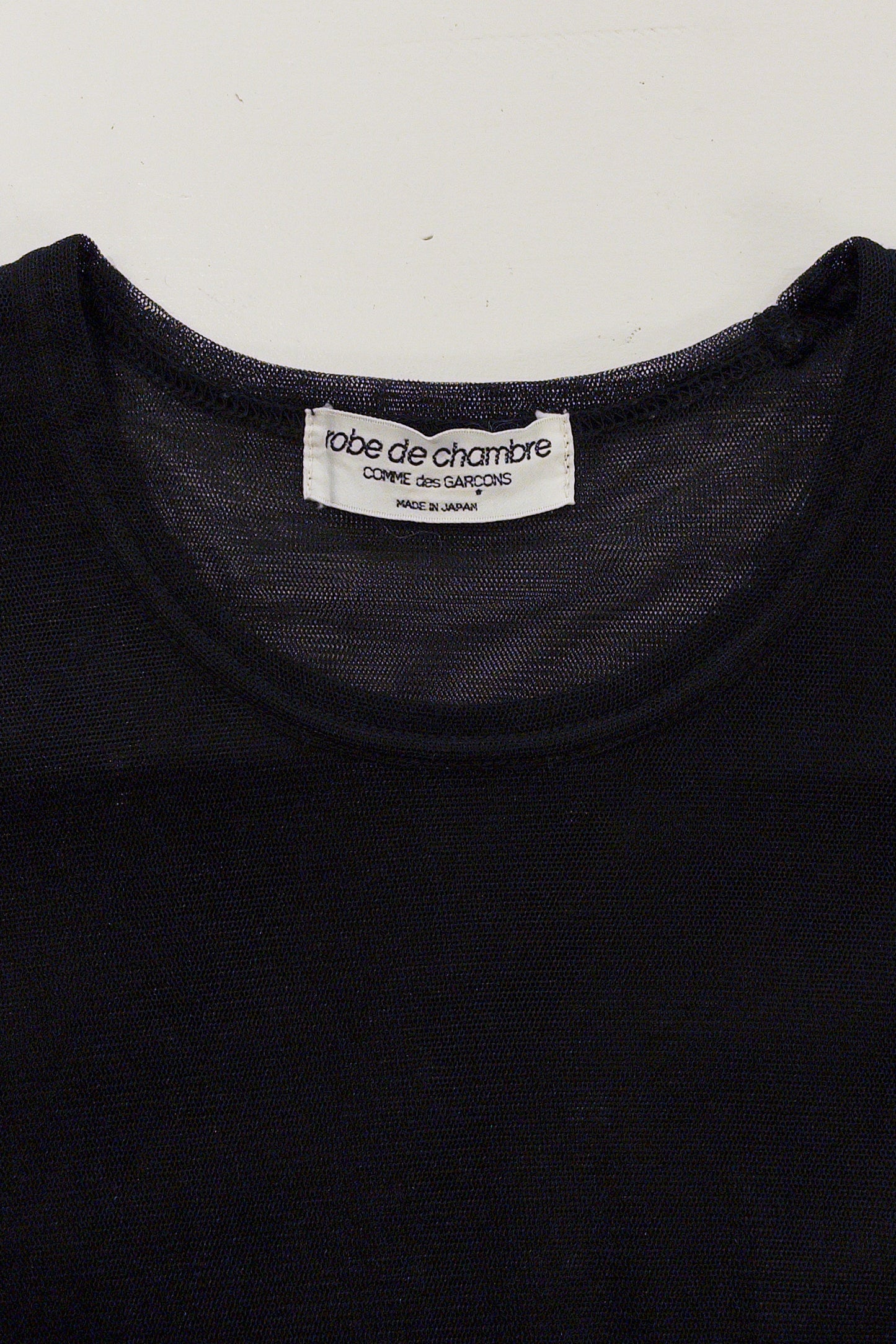 Comme des Garcons Robe de Chambre 3 layer tulle/mesh t-shirt
