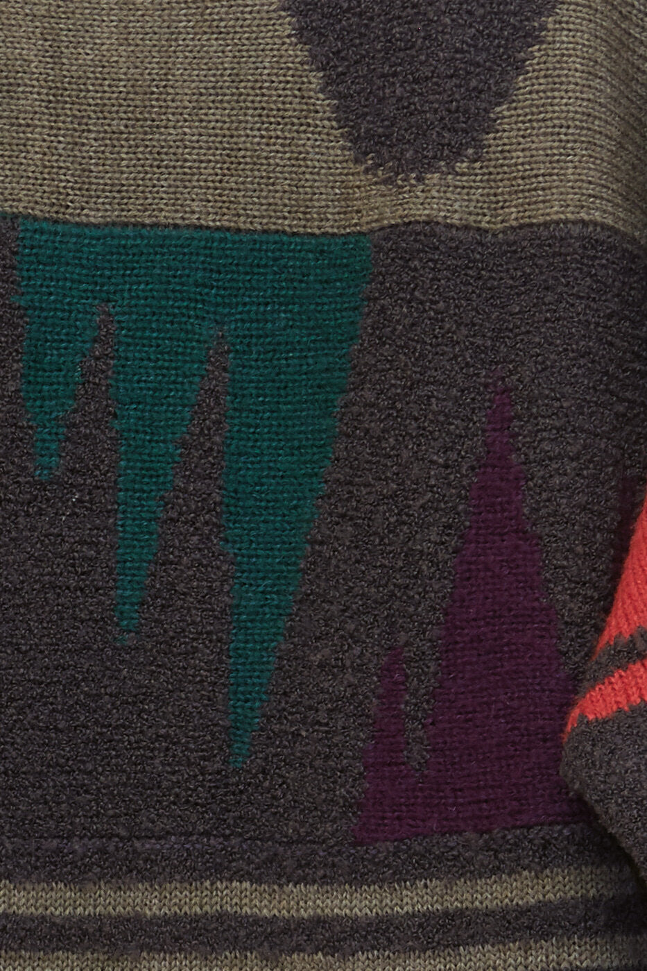 Issey Miyake all style co. graphic knit jumper dress c.1970 - 80s