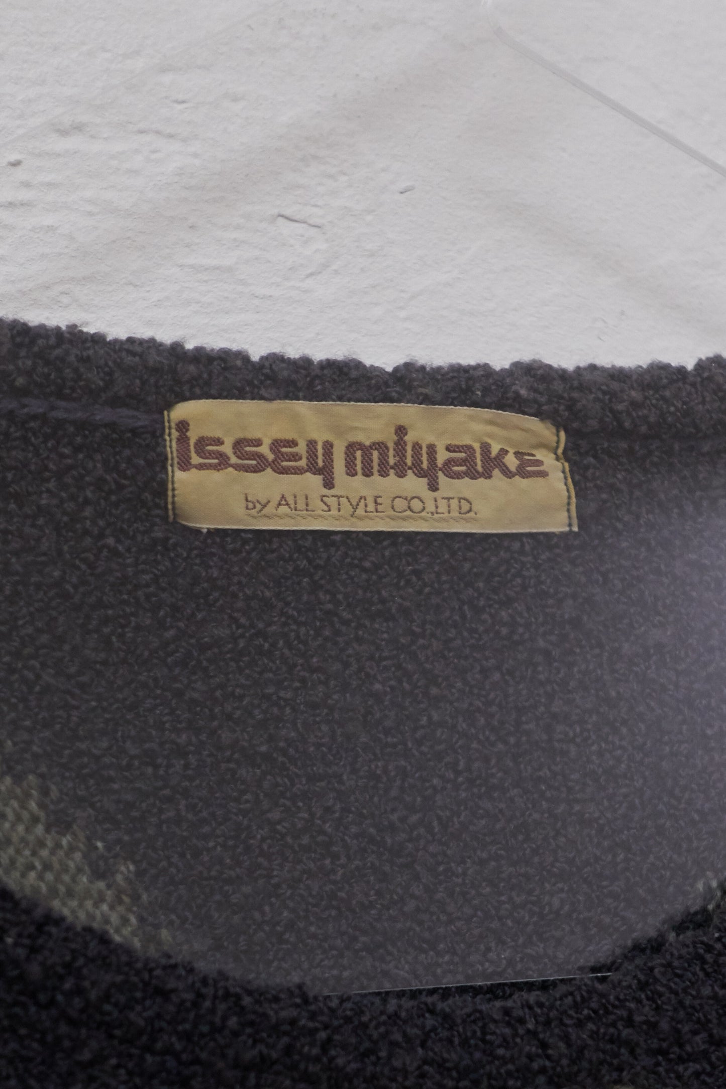 Issey Miyake all style co. graphic knit jumper dress c.1970 - 80s