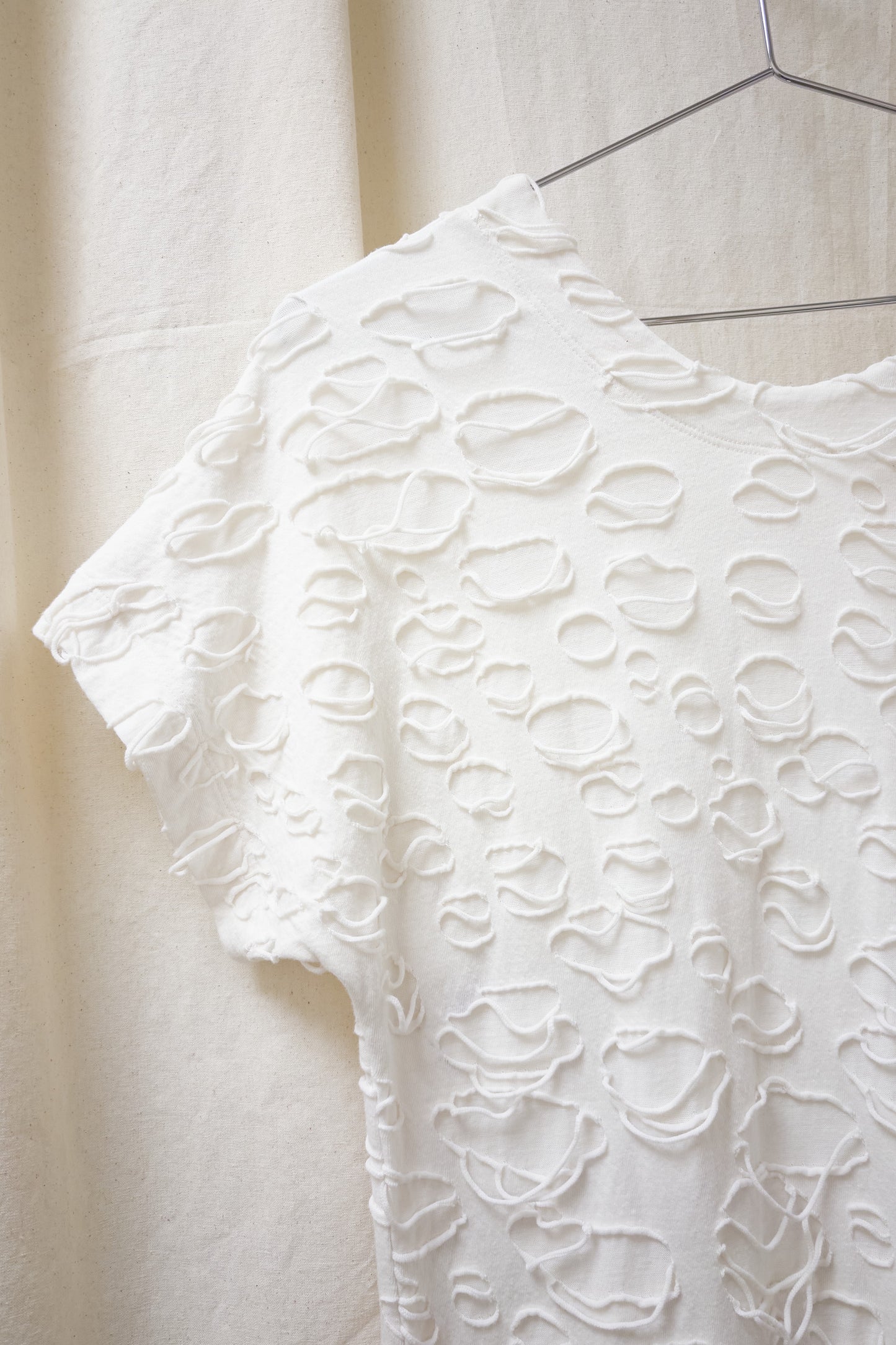 Issey Miyake Haat ‘holey’ jersey dress