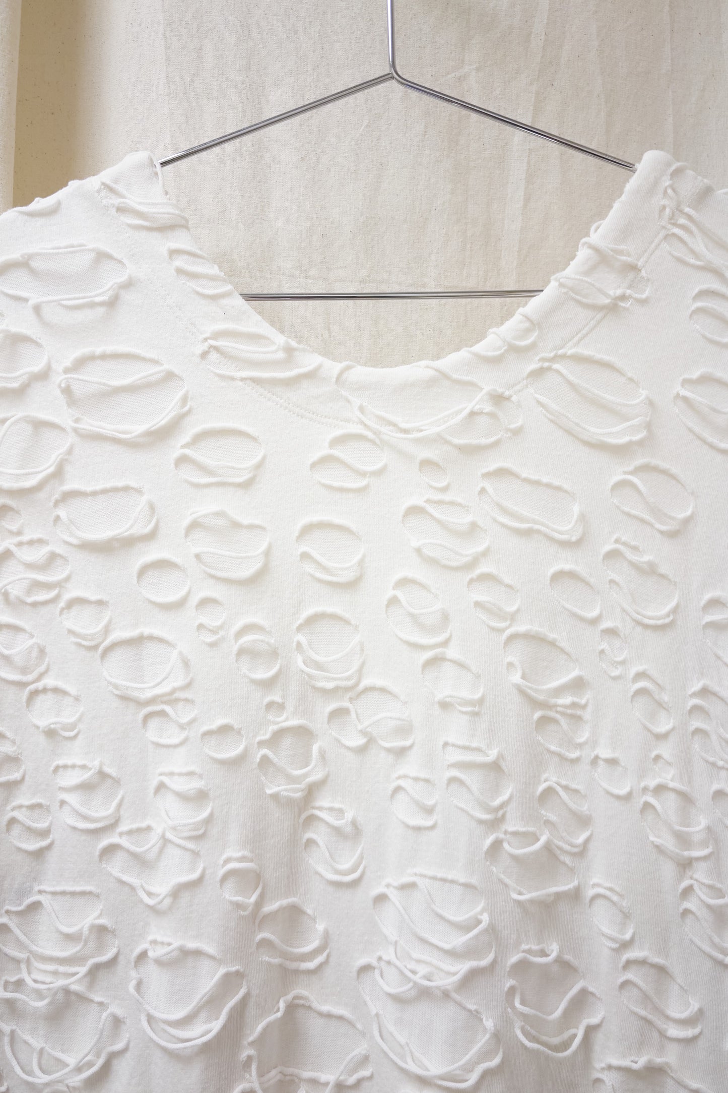 Issey Miyake Haat ‘holey’ jersey dress