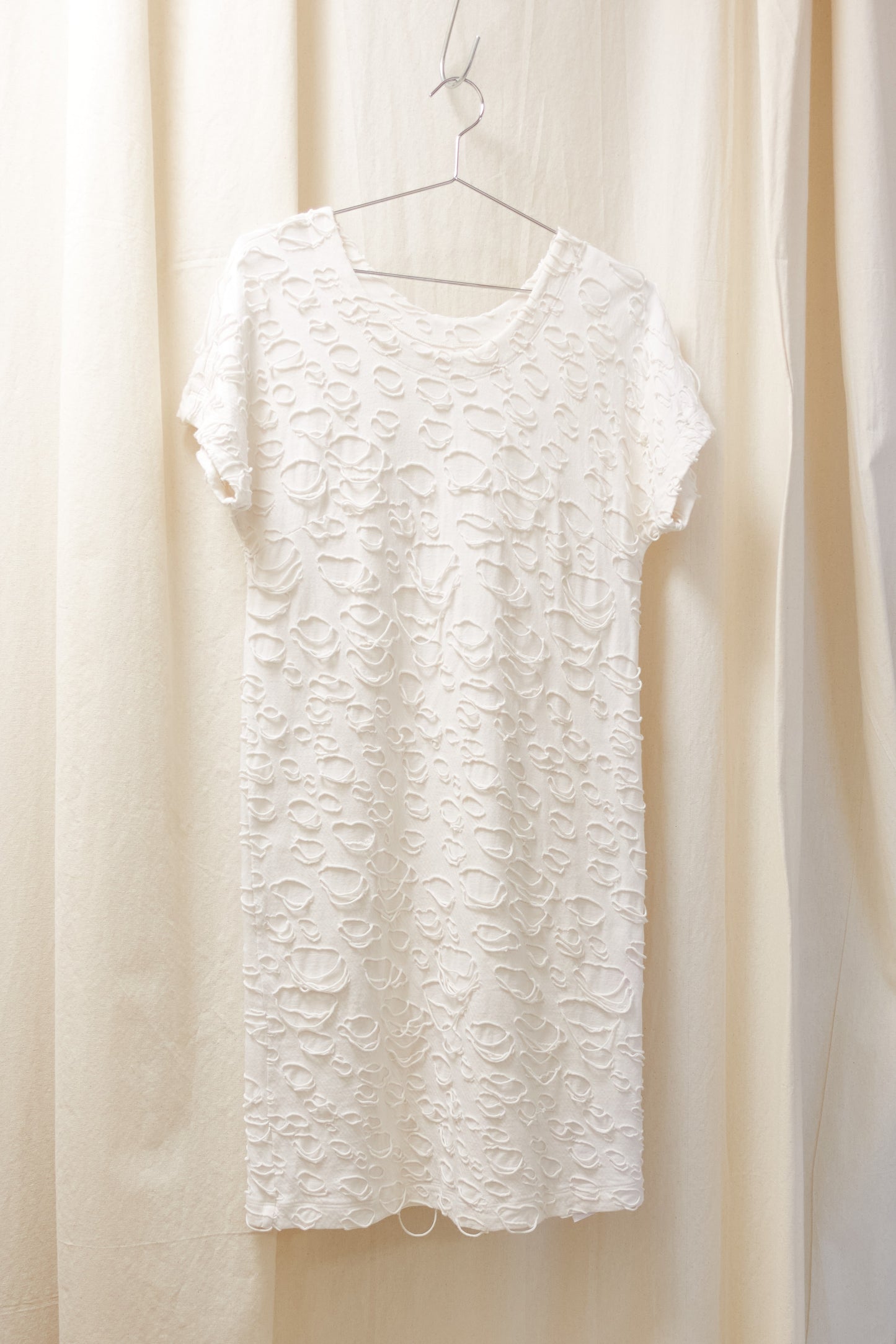 Issey Miyake Haat ‘holey’ jersey dress