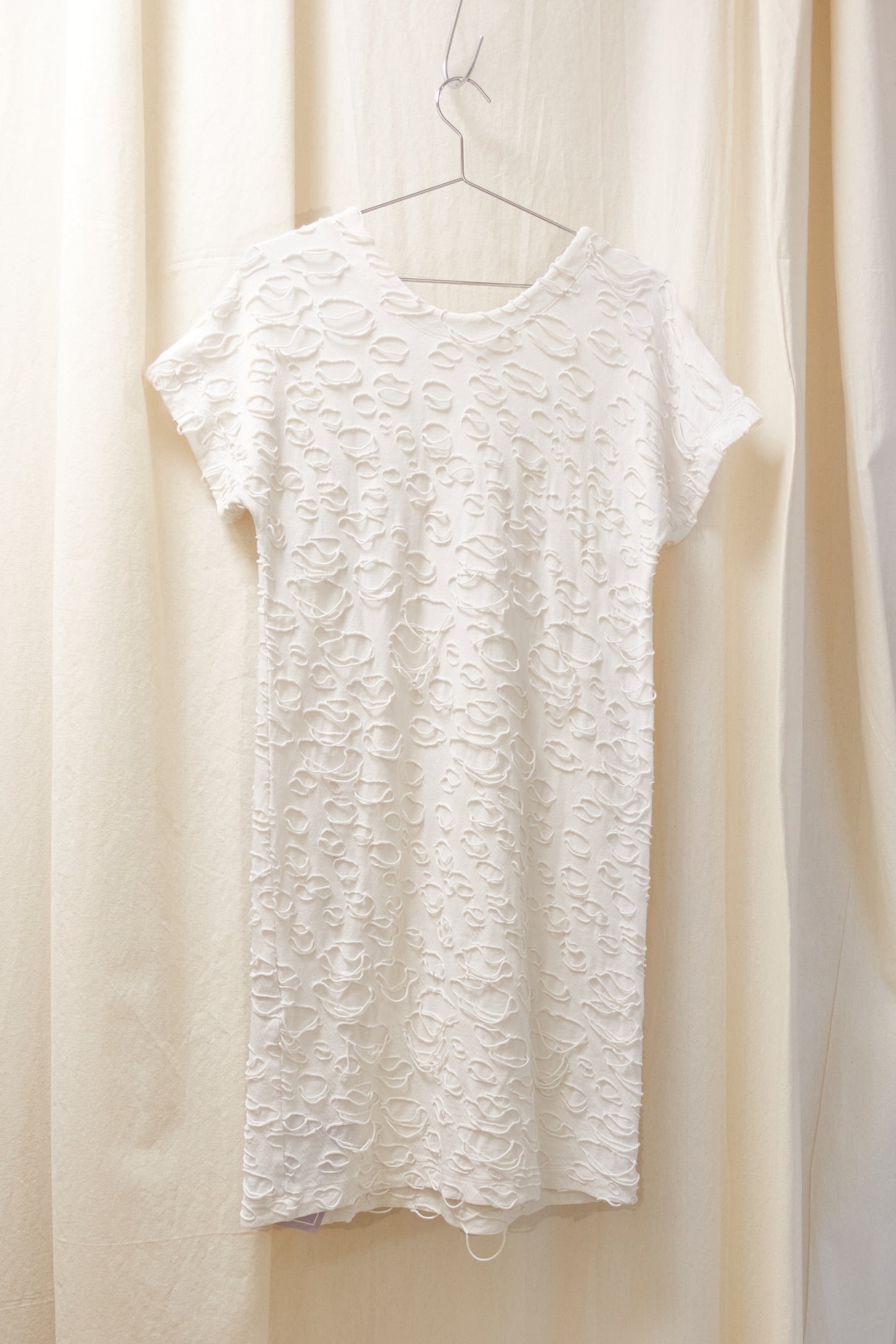 Issey Miyake Haat ‘holey’ jersey dress