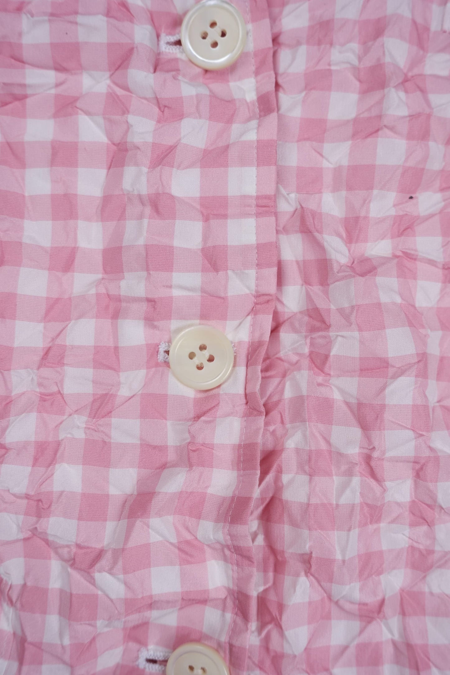 Junya Watanabe 2008 crinkled gingham lightweight blazer