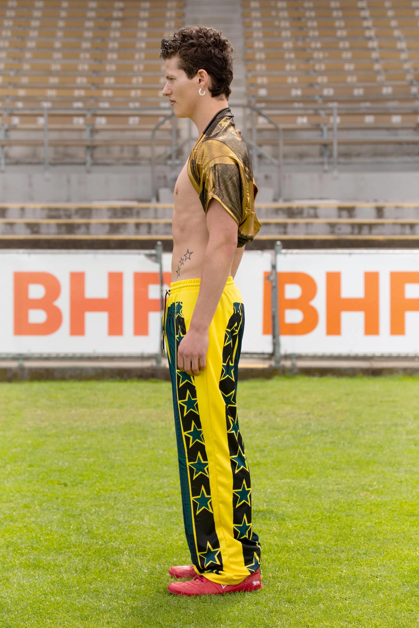 Briar Will the star tracksuit pants in yellow