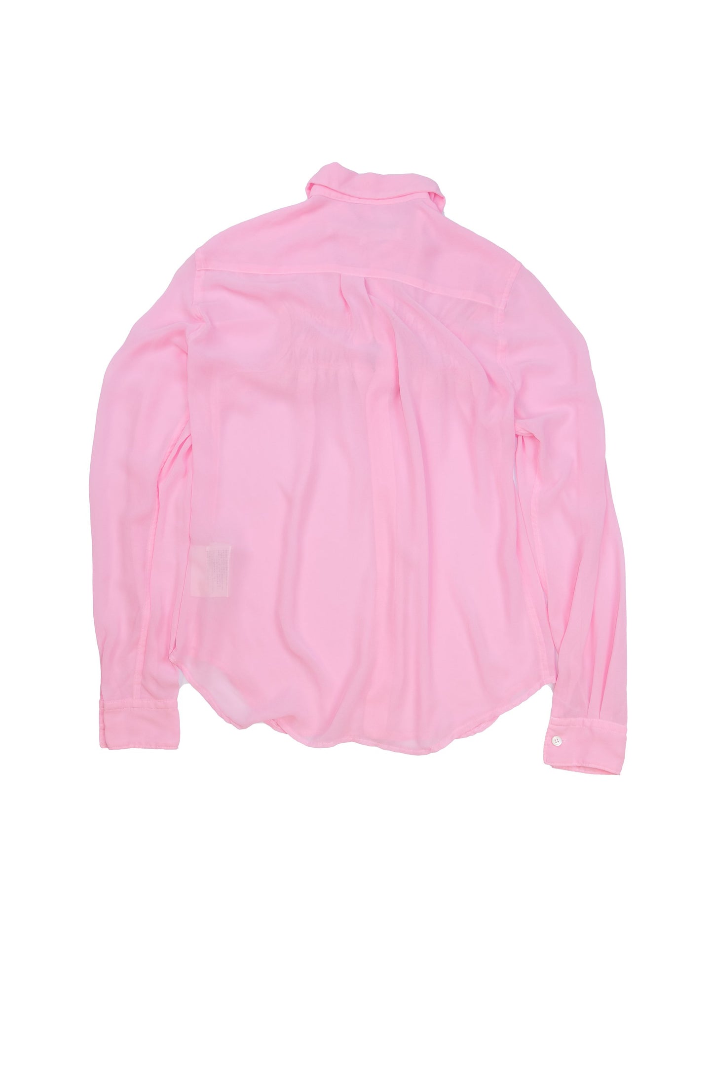 Comme Des Garcons 2004 gathered chest sheer shirt