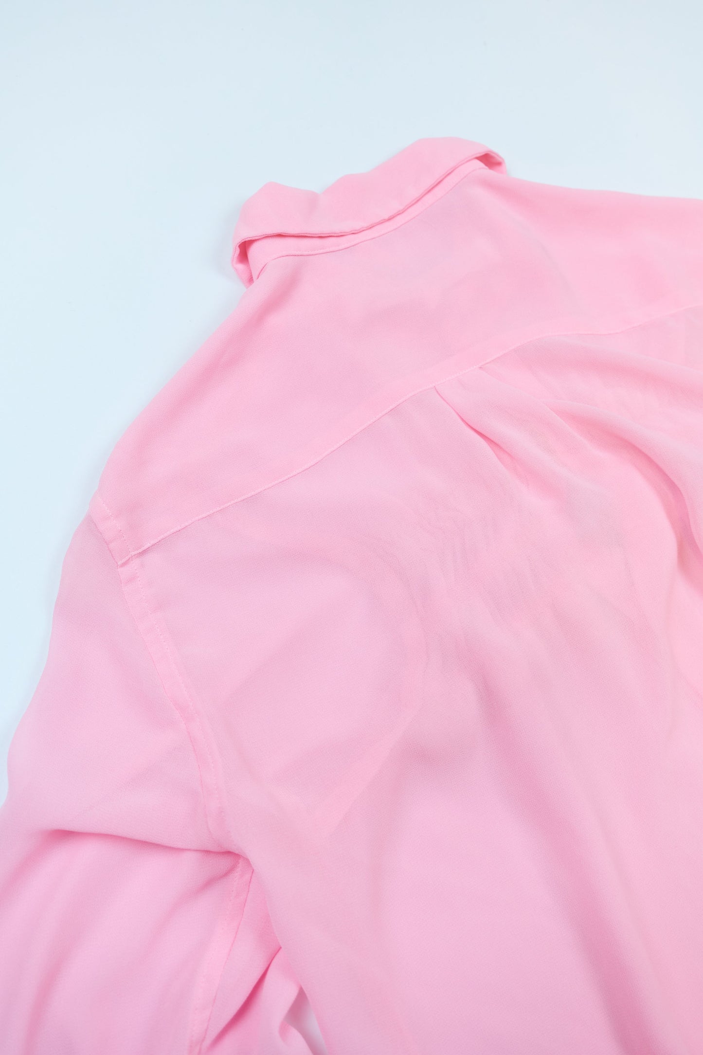 Comme Des Garcons 2004 gathered chest sheer shirt