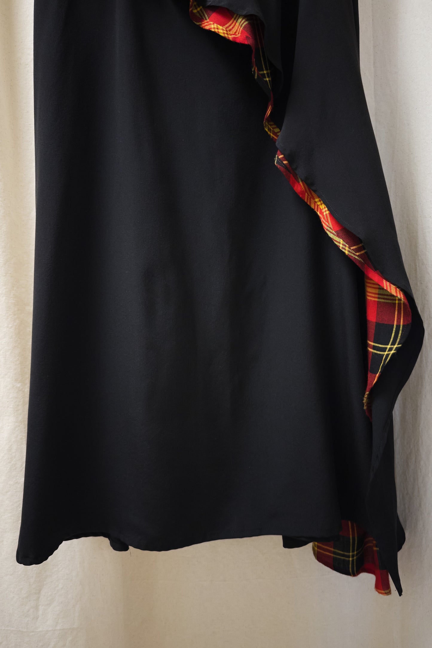 Yohji Yamamoto Noir plaid vest & skirt set