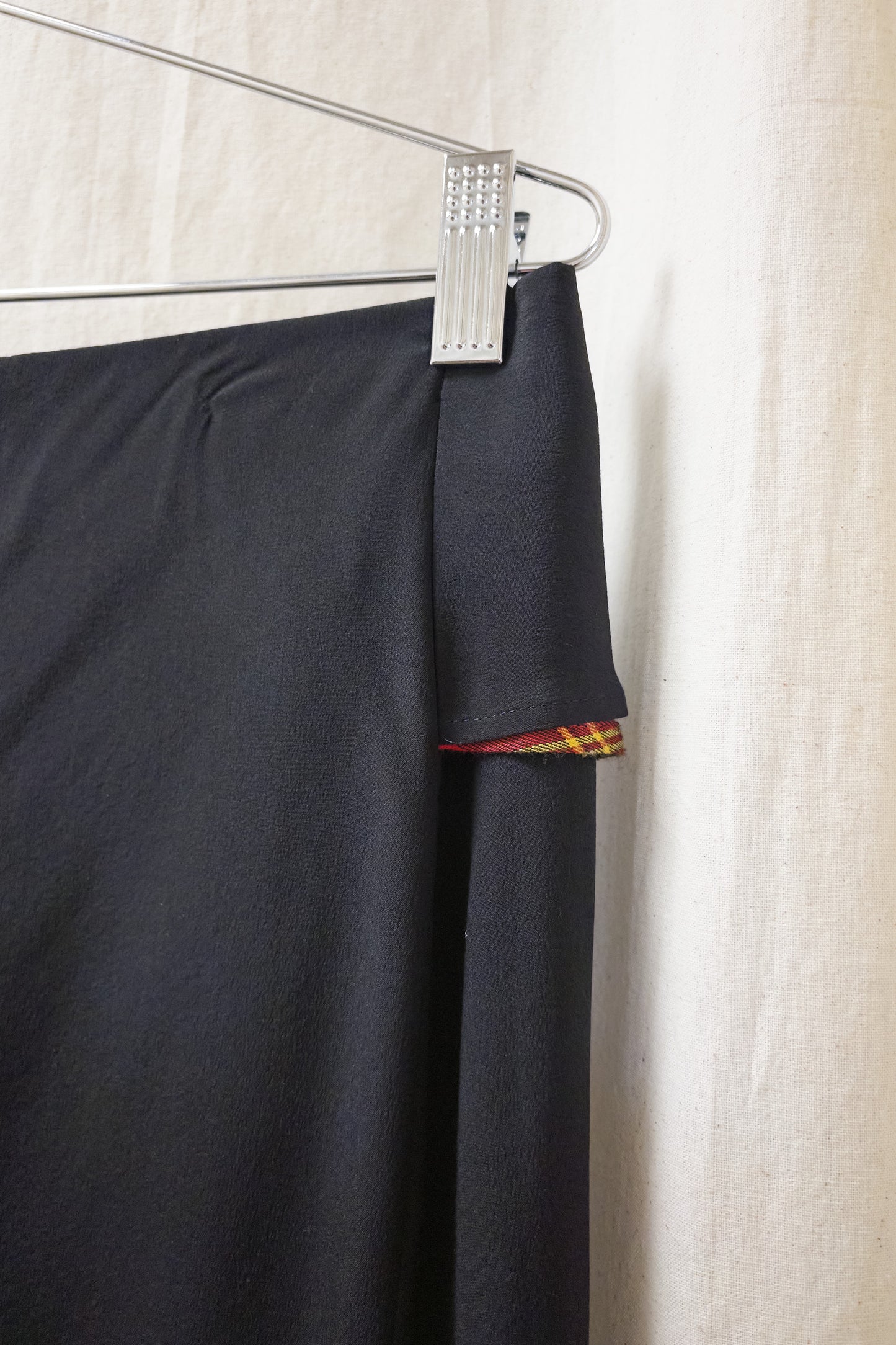 Yohji Yamamoto Noir plaid vest & skirt set