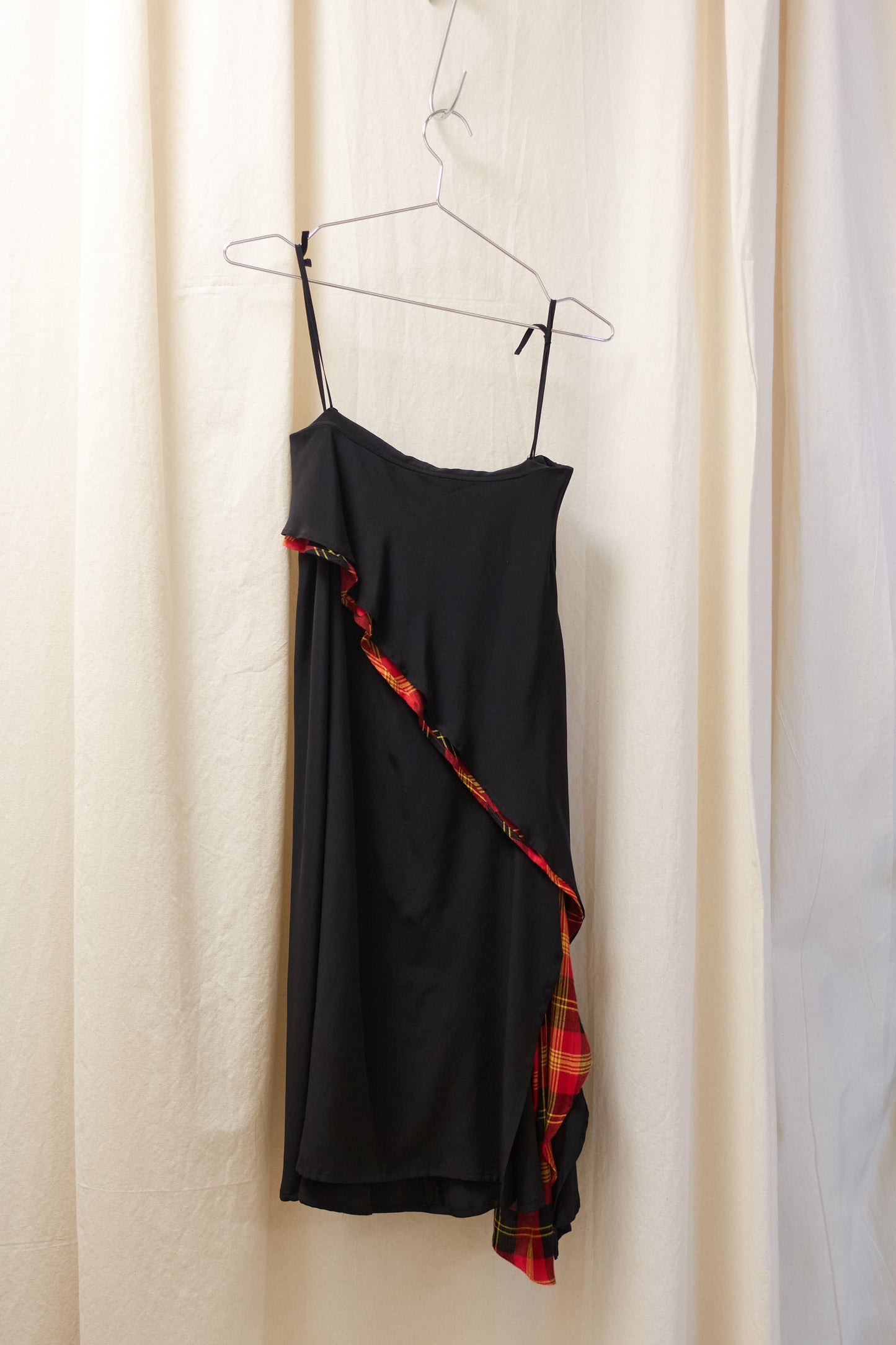 Yohji Yamamoto Noir plaid vest & skirt set
