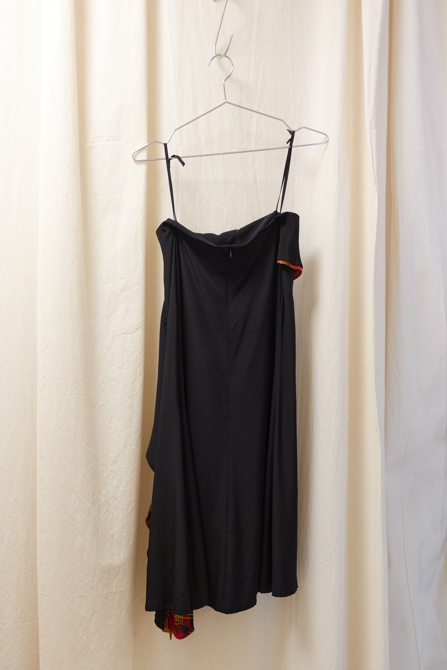 Yohji Yamamoto Noir plaid vest & skirt set