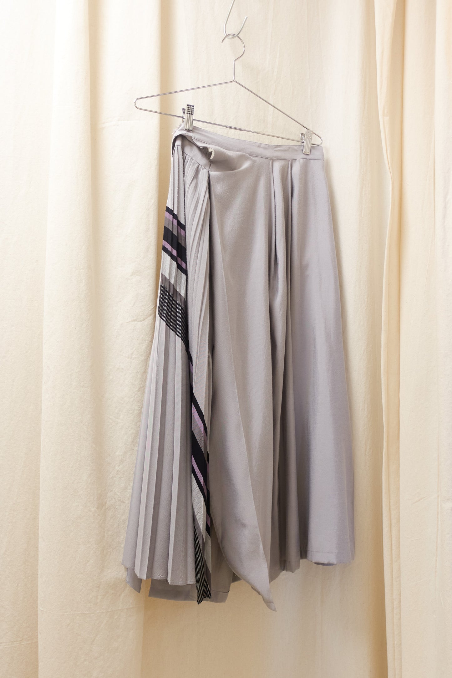 Yohji Yamamoto Y's wrap skirt with pleat panel