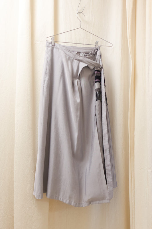 Yohji Yamamoto Y's wrap skirt with pleat panel