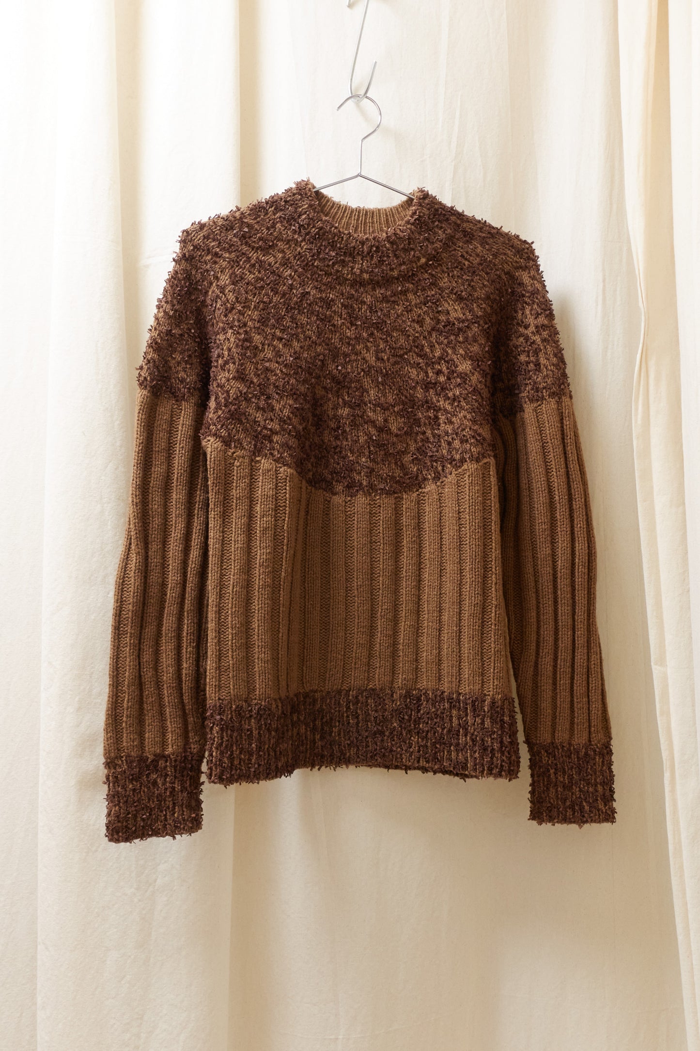 Issey Miyake Men 1996 textural rib knit jumper