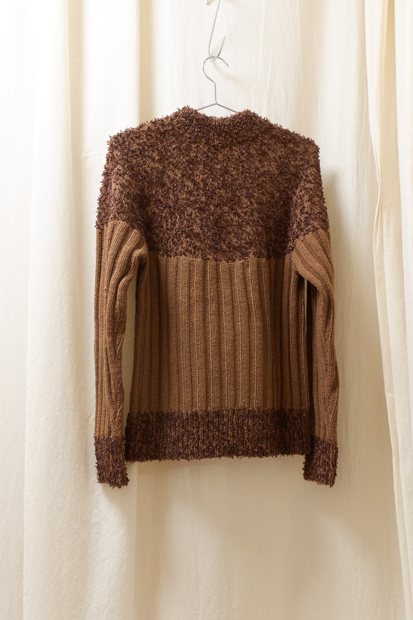 Issey Miyake Men 1996 textural rib knit jumper