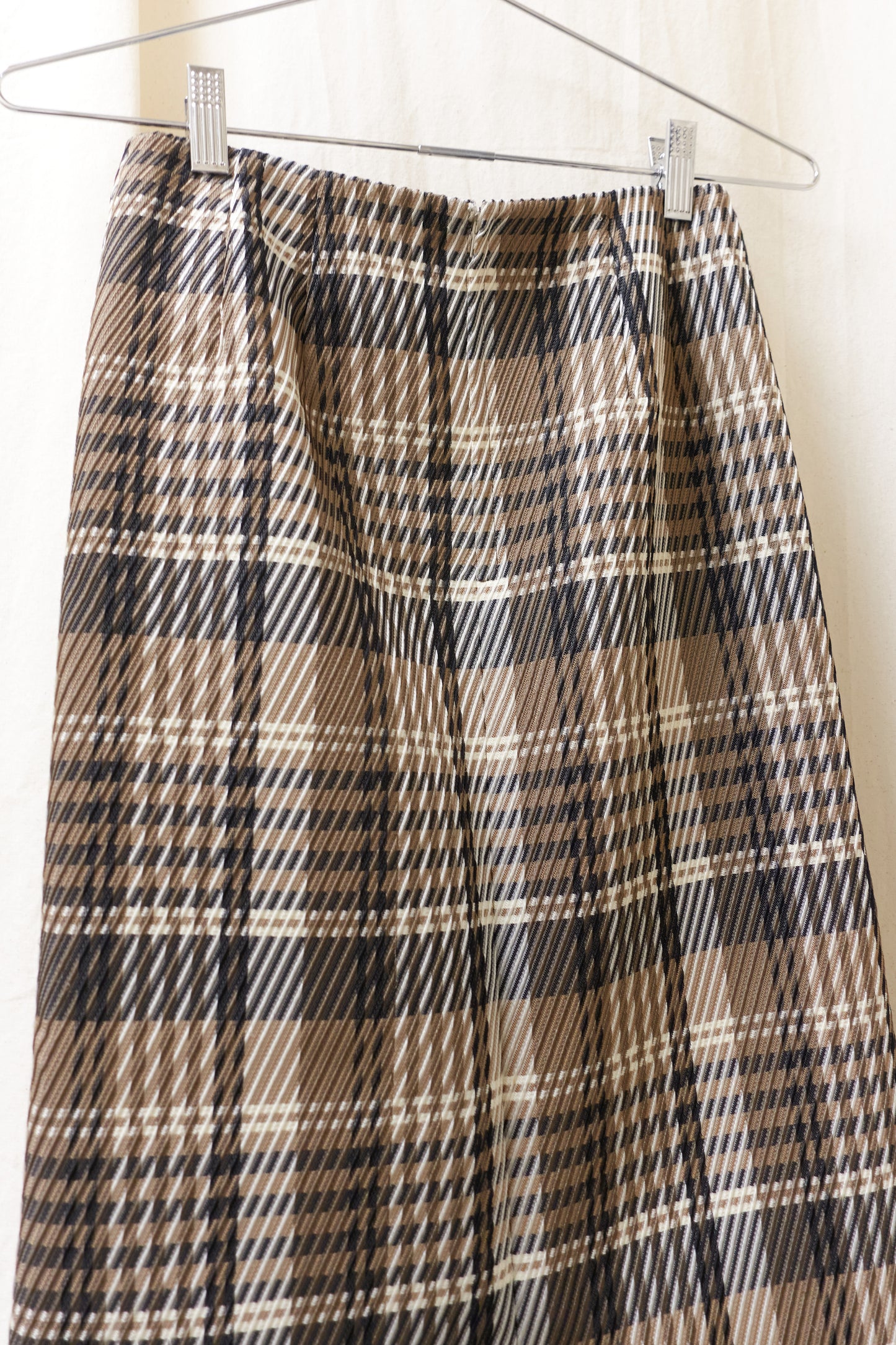 Tricot Comme des Garcons 1996 'plaid' midi skirt