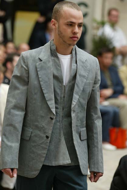 Comme Des Garcons Homme 2003 stripe cotton suit